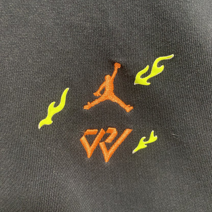 NIKE AIR JORDAN　ナイキエアジョーダン　スウェットパーカー/フーディ　バックプリント　スポーツ　黒　Sサイズ