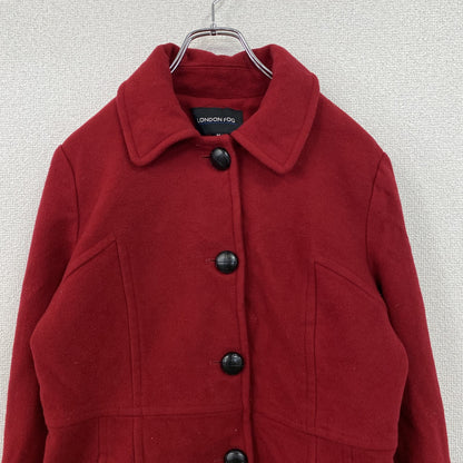 LONDON FOG　ロンドンフォグ　ウールコート　赤　レッド　Mサイズ