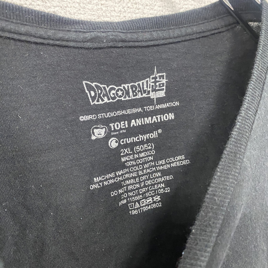 DRAGONBALL超SUPER　ドラゴンボール　半袖プリントTシャツ　黒　ブラック　2XLサイズ