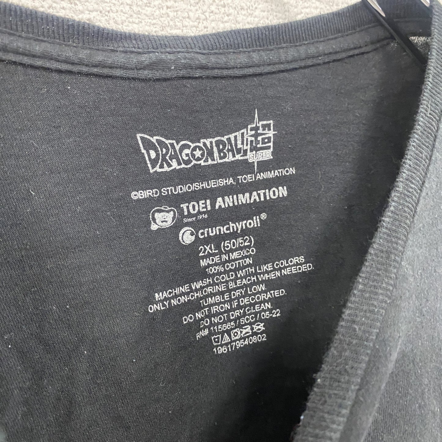 DRAGONBALL超SUPER　ドラゴンボール　半袖プリントTシャツ　黒　ブラック　2XLサイズ