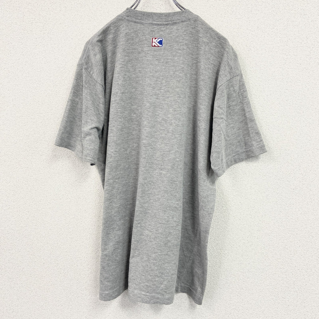 半袖Tシャツ　刺繡デザイン　灰色　グレー　Mサイズ