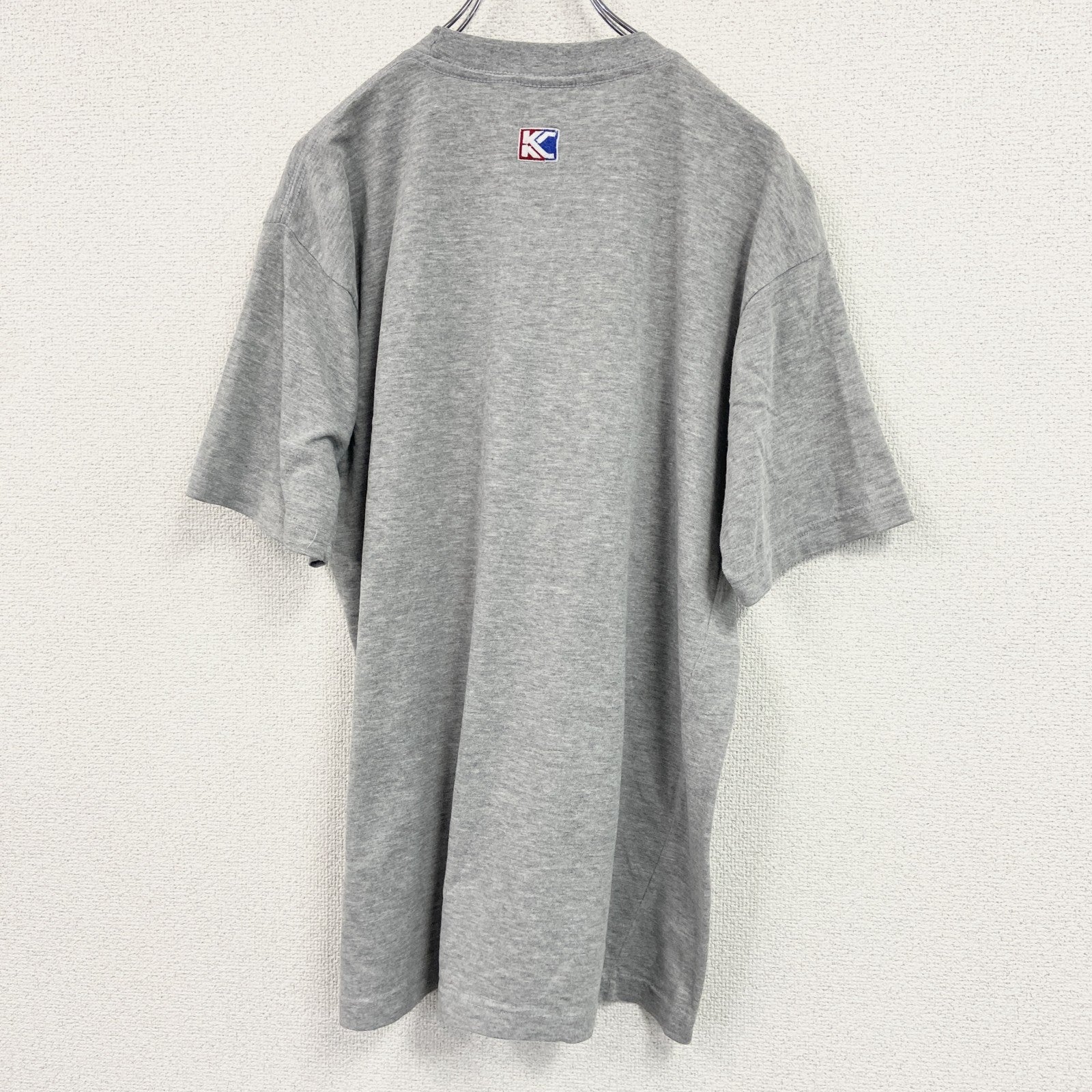 半袖Tシャツ　刺繡デザイン　灰色　グレー　Mサイズ