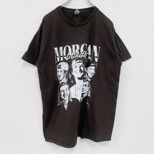 GILDAN　ギルダン　Morgan Wallen　モーガンウォーレン　半袖プリントTシャツ　茶色　ブラウン　Lサイズ