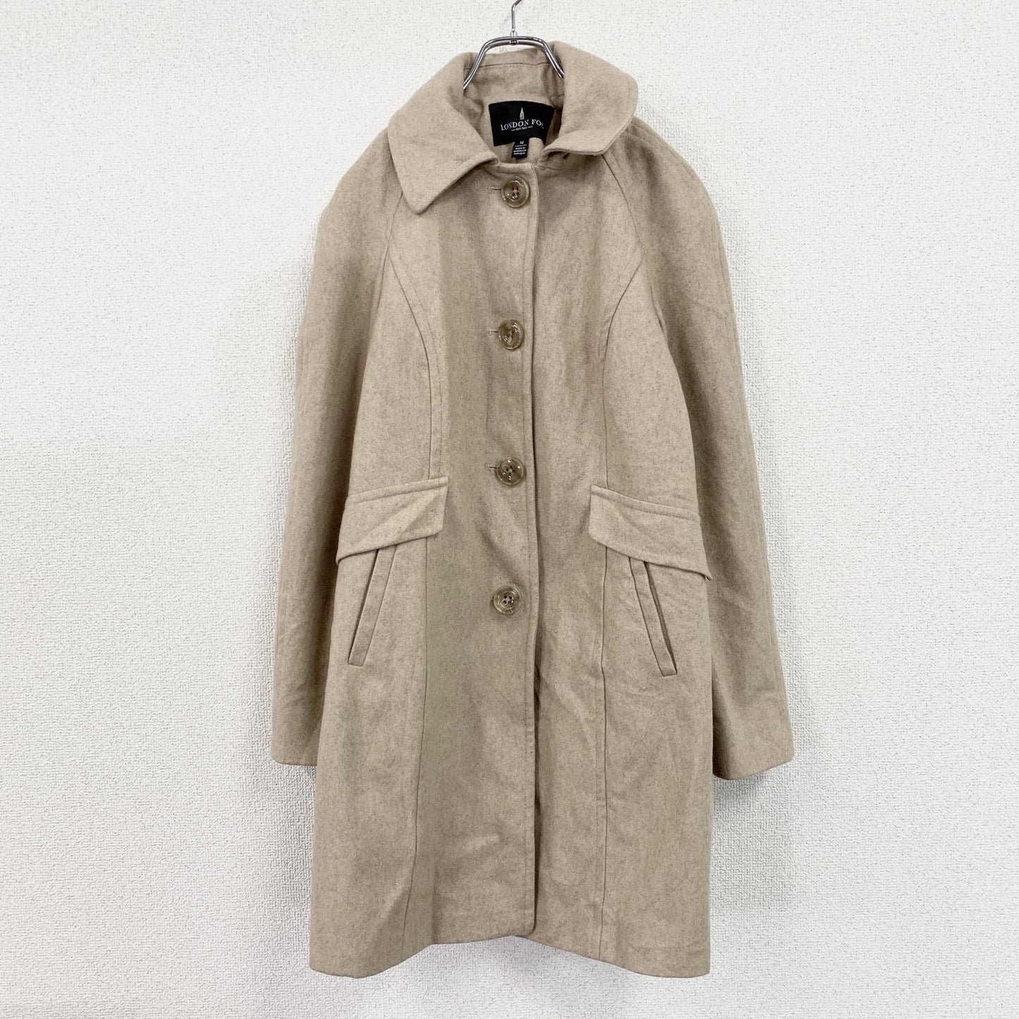 LONDON FOG　ロンドンフォグ　ウールコート　ベージュ　Mサイズ