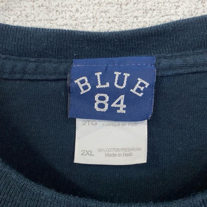 古着 used　BLUE84　2011　OREBON　FOOTBALL　フットボール　半袖プリントTシャツ　ネイビー　XXLサイズ
