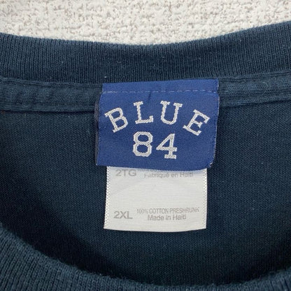 古着 used　BLUE84　2011　OREBON　FOOTBALL　フットボール　半袖プリントTシャツ　ネイビー　XXLサイズ