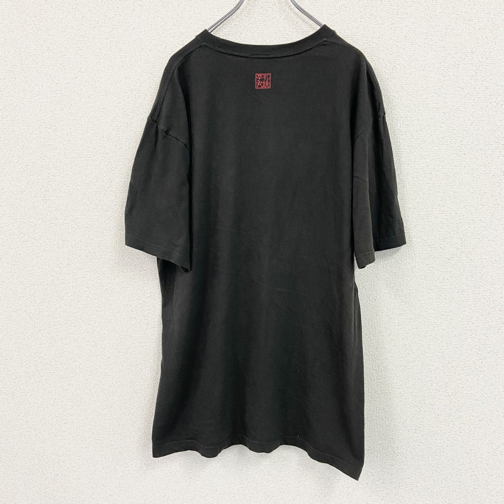 Print star　プリントスター　銚子丸　半袖企業プリントTシャツ　お寿司屋　黒　ブラック　XXLサイズ