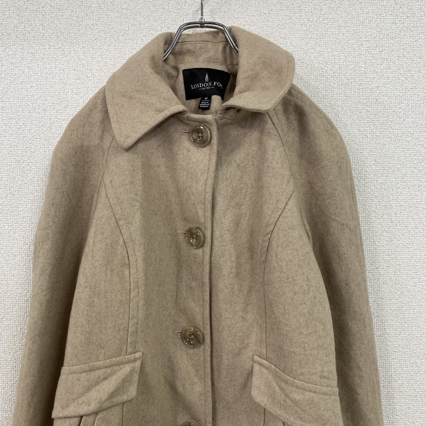 LONDON FOG　ロンドンフォグ　ウールコート　ベージュ　Mサイズ
