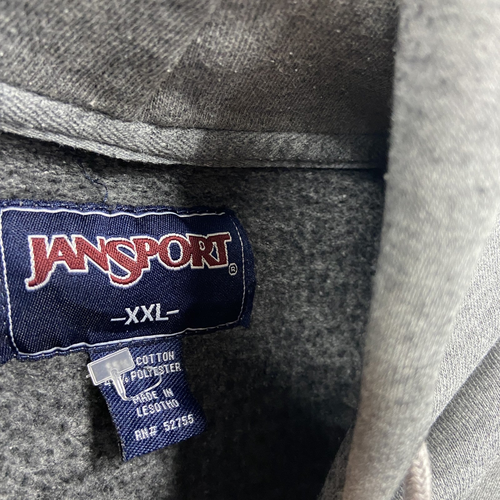 JANSPORT　スウェットパーカー/フーディー　グレー　灰色　XXLサイズ
