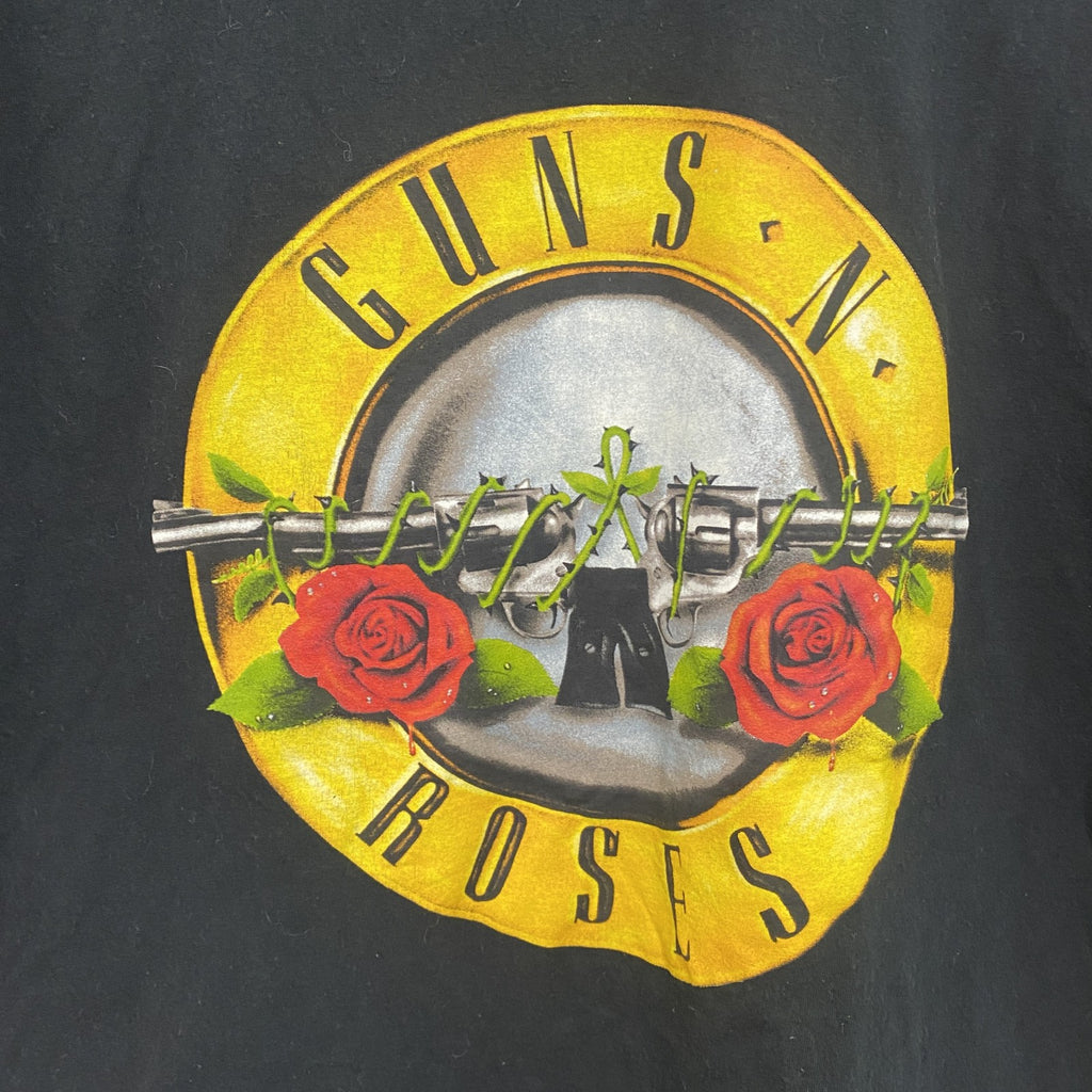 GUNS N’ ROSES　ガンズアンドローゼズ　半袖プリントTシャツ　黒　ブラック　Lサイズ