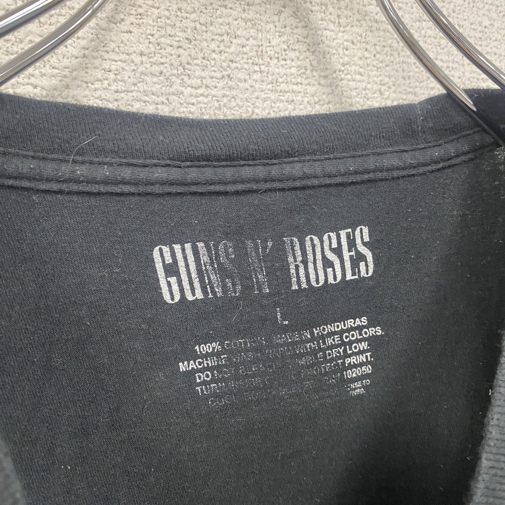 GUNS N’ ROSES　ガンズアンドローゼズ　半袖プリントTシャツ　黒　ブラック　Lサイズ