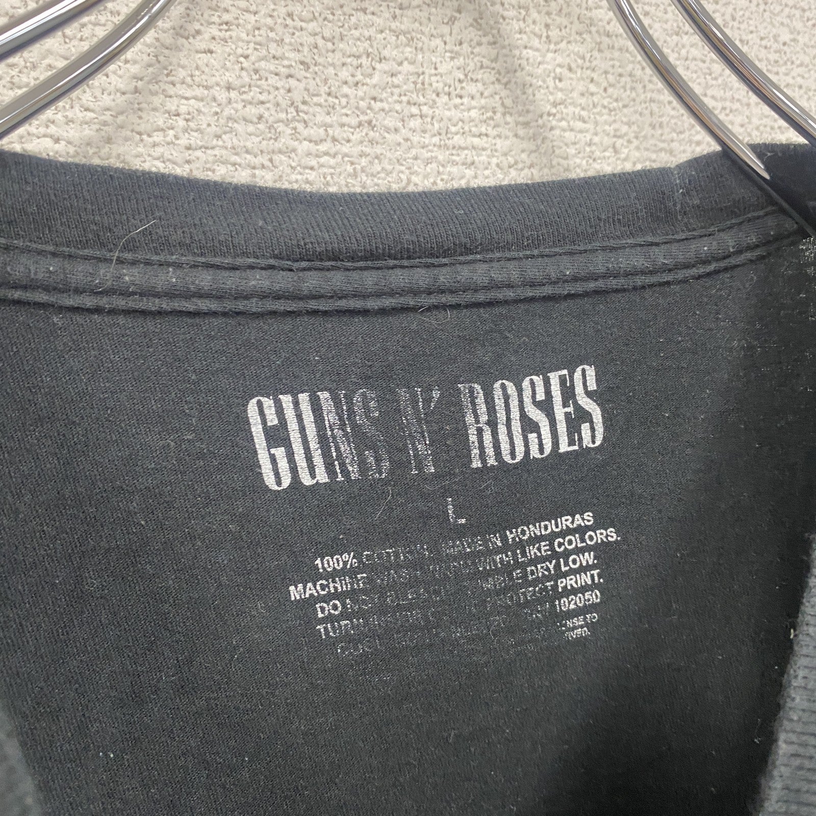 GUNS N’ ROSES　ガンズアンドローゼズ　半袖プリントTシャツ　黒　ブラック　Lサイズ