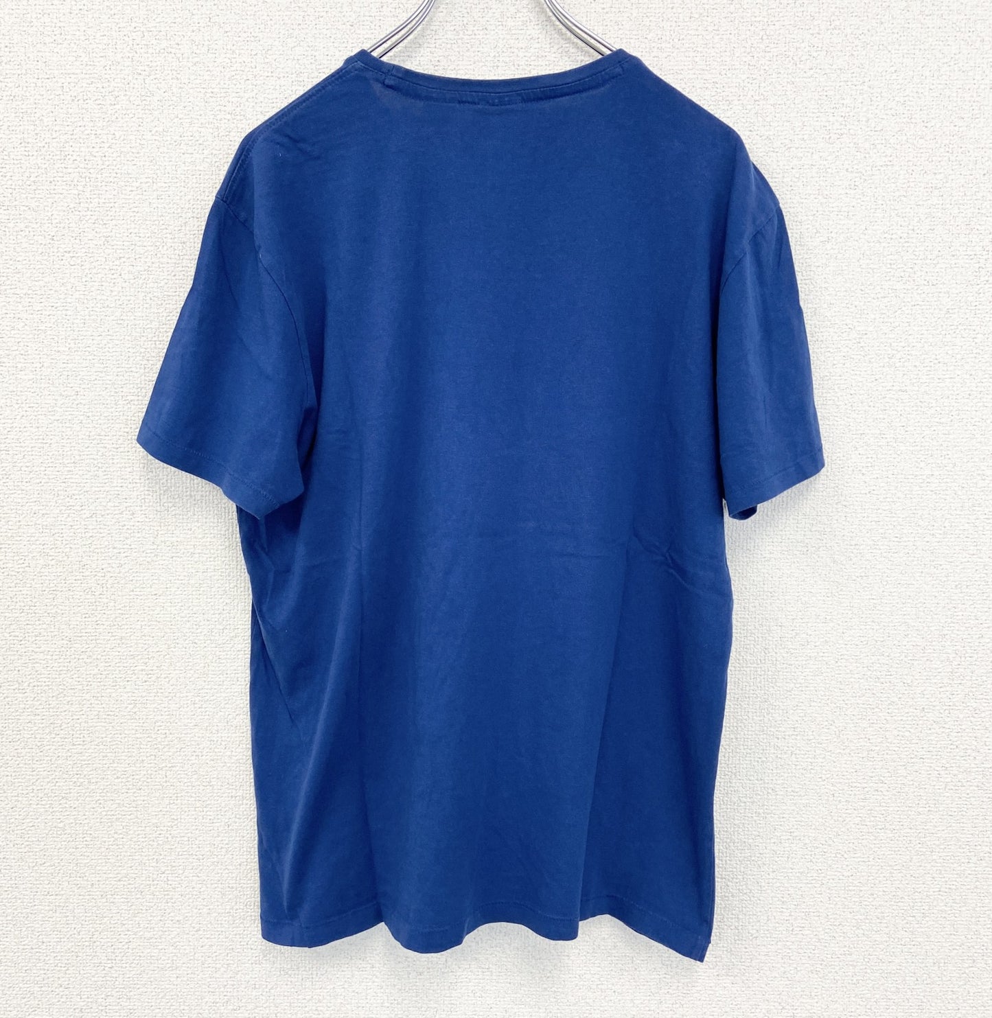 古着 used　s.Oliver　半袖プリントTシャツ　HOT ROD　クラシックカー　クルーネック　カジュアル　青　Lサイズ