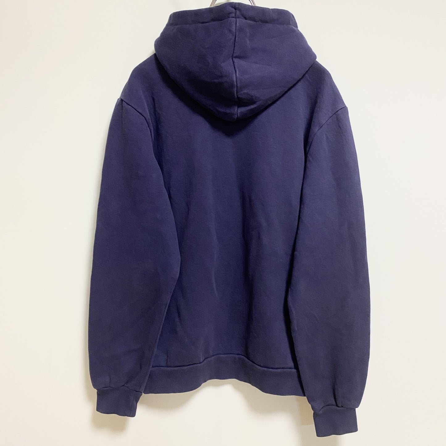 古着 used　PUMA　プーマ　長袖立体ロゴパーカー　スウェットフーディ　シンプル　ネイビー　秋冬服　Sサイズ