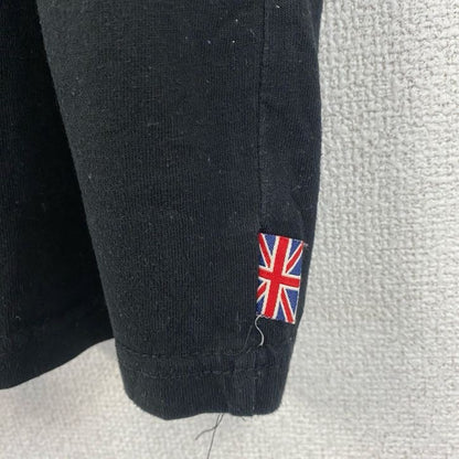 古着 used　LONSDALE　LONDON　ロンズデール　ロンドン　半袖プリントTシャツ　レトロ　黒　ブラック　Lサイズ