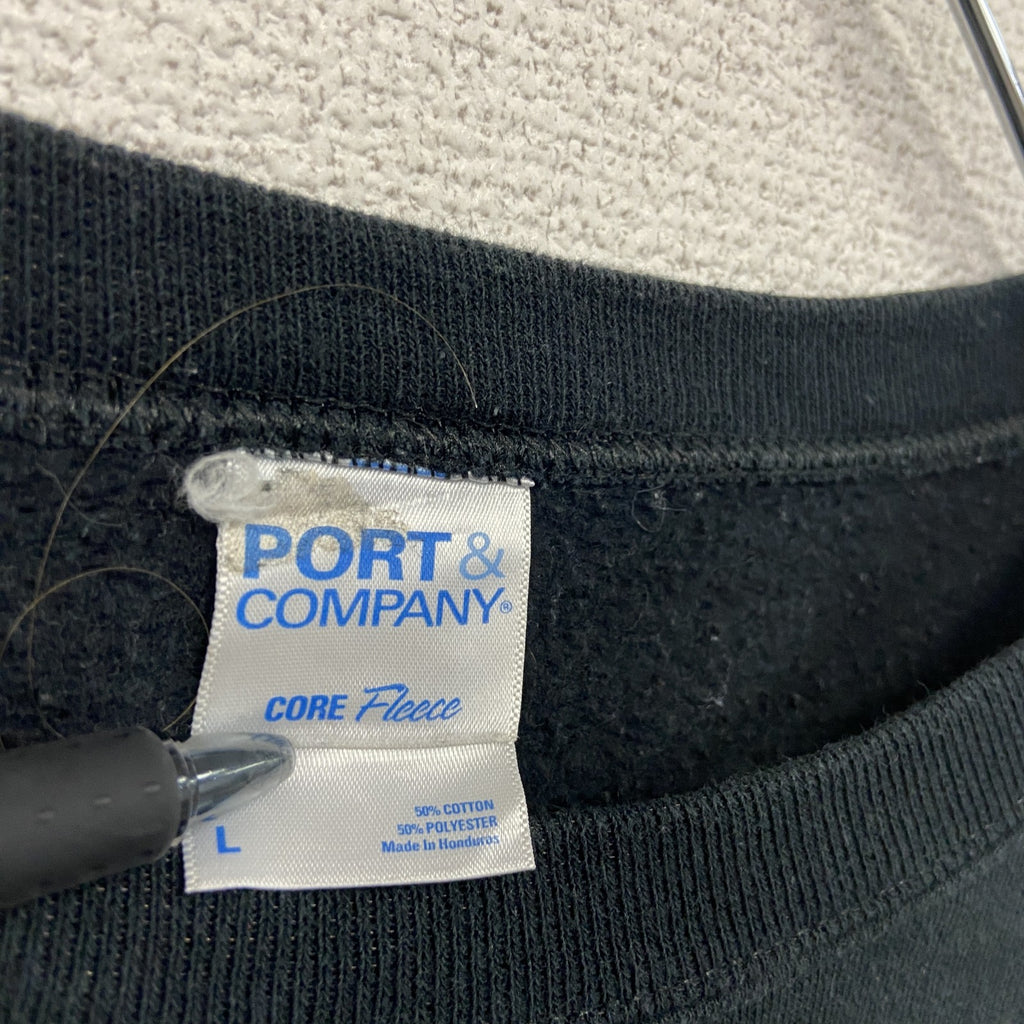 PORT&COMPANY　スウェット/トレーナー　黒　ブラック　Lサイズ