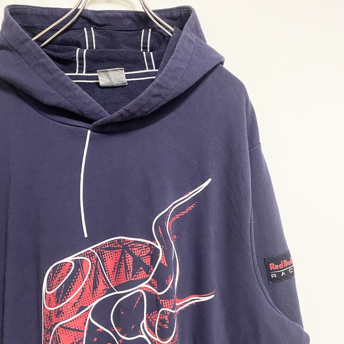 古着 used　PUMA　長袖プリントパーカー　スウェットフーディ　RedBull RACING　ビッグシルエット　2XLサイズ