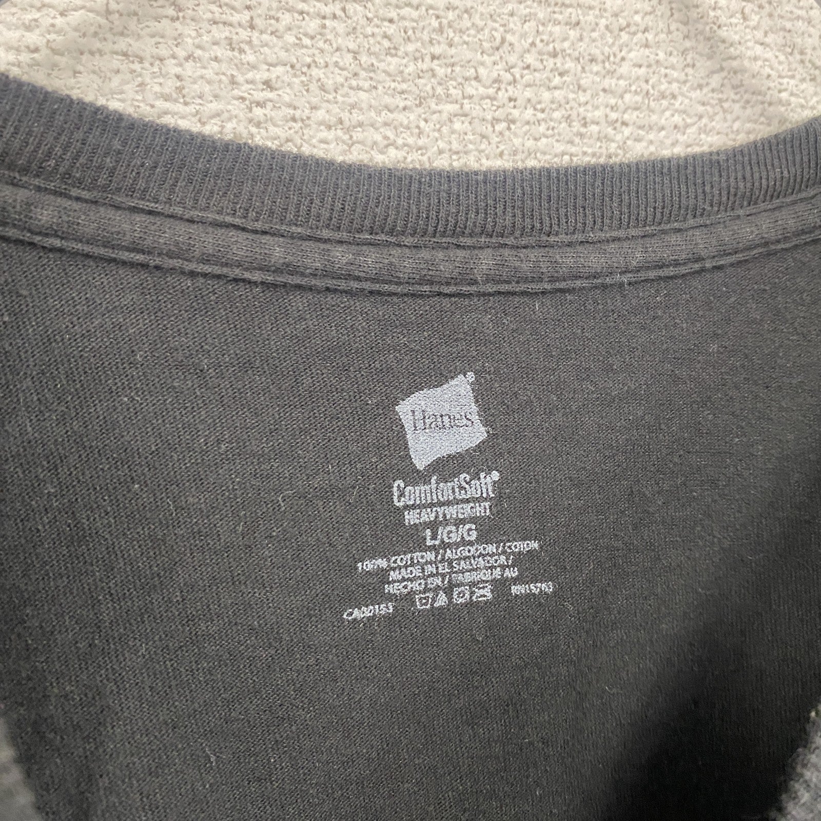 Hanes　ヘインズ　ROLLING PAPERS　半袖プリントTシャツ　黒　ブラック　Lサイズ