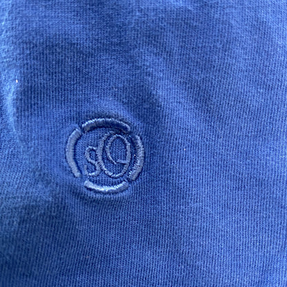 古着 used　s.Oliver　半袖プリントTシャツ　HOT ROD　クラシックカー　クルーネック　カジュアル　青　Lサイズ