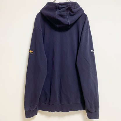 古着 used　PUMA　長袖プリントパーカー　スウェットフーディ　RedBull RACING　ビッグシルエット　2XLサイズ