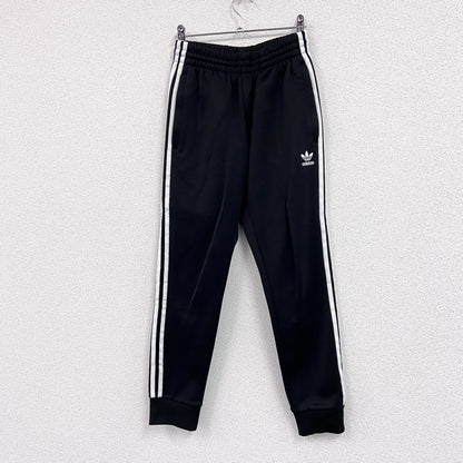 adidas　アディダス　トラックパンツ　ジャージパンツ　黒　ブラック　Sサイズ