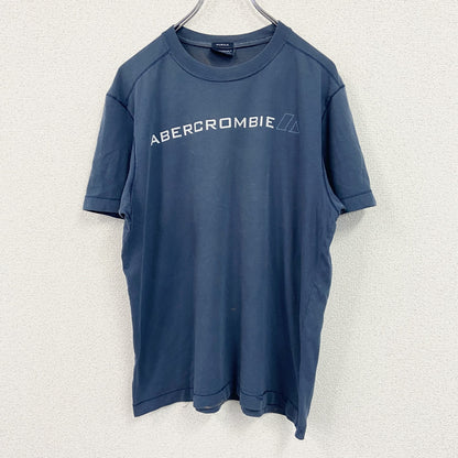 MUSCLE　半袖プリントTシャツ　紺　ネイビー　Lサイズ