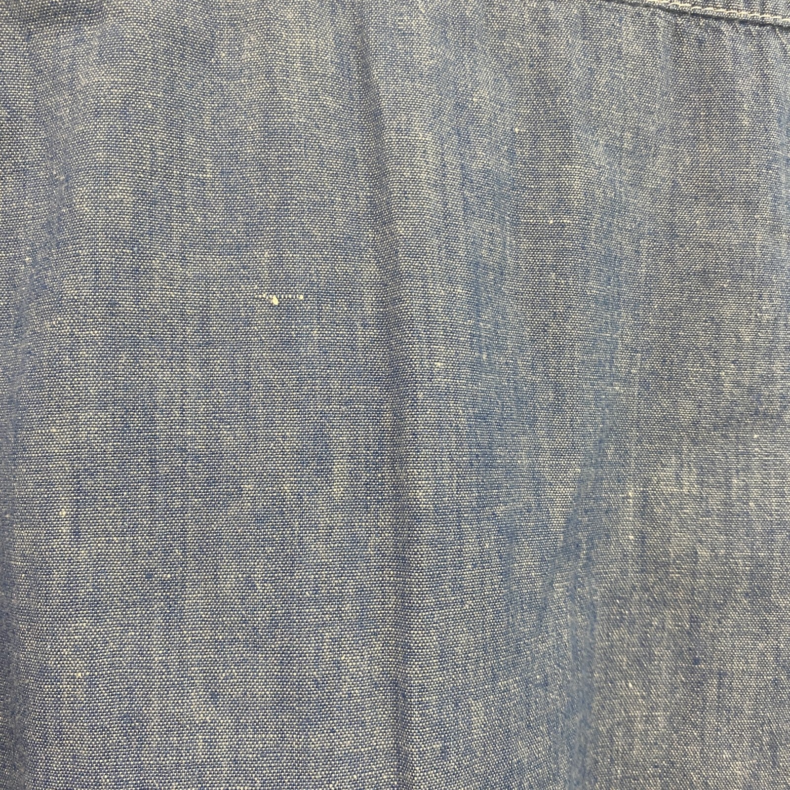 LEE　リー　SANFORIZED　長袖デニムシャツ　2つポケット　無地　インディゴ　Mサイズ