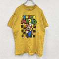 SUPER MARIO　スーパーマリオ　半袖プリントTシャツ　黄色　イエロー　Lサイズ
