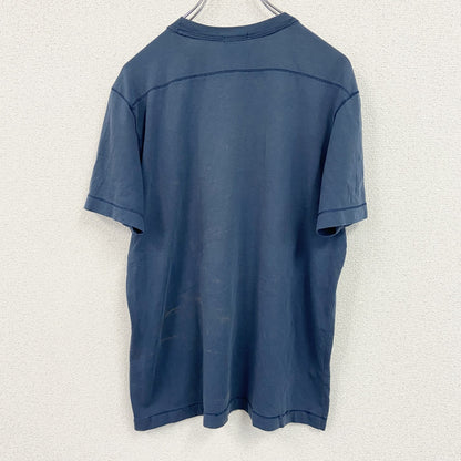 MUSCLE　半袖プリントTシャツ　紺　ネイビー　Lサイズ