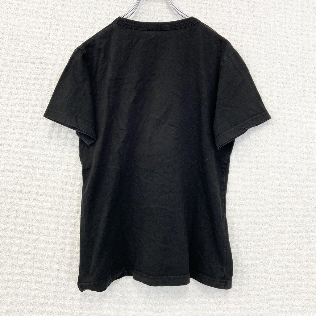 B&C　半袖プリントアニマルTシャツ　PFER TIG　馬　英字プリント　黒　XXLサイズ