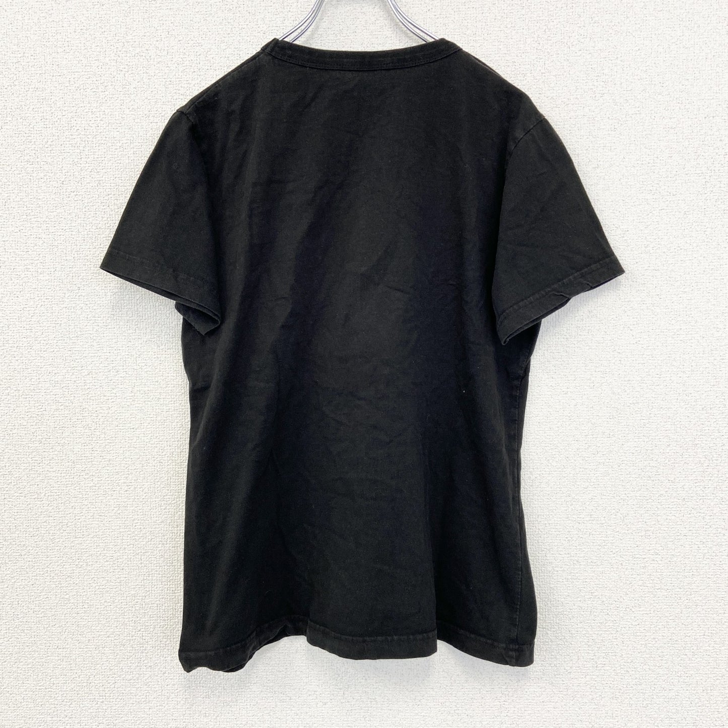 B&C　半袖プリントアニマルTシャツ　PFER TIG　馬　英字プリント　黒　XXLサイズ