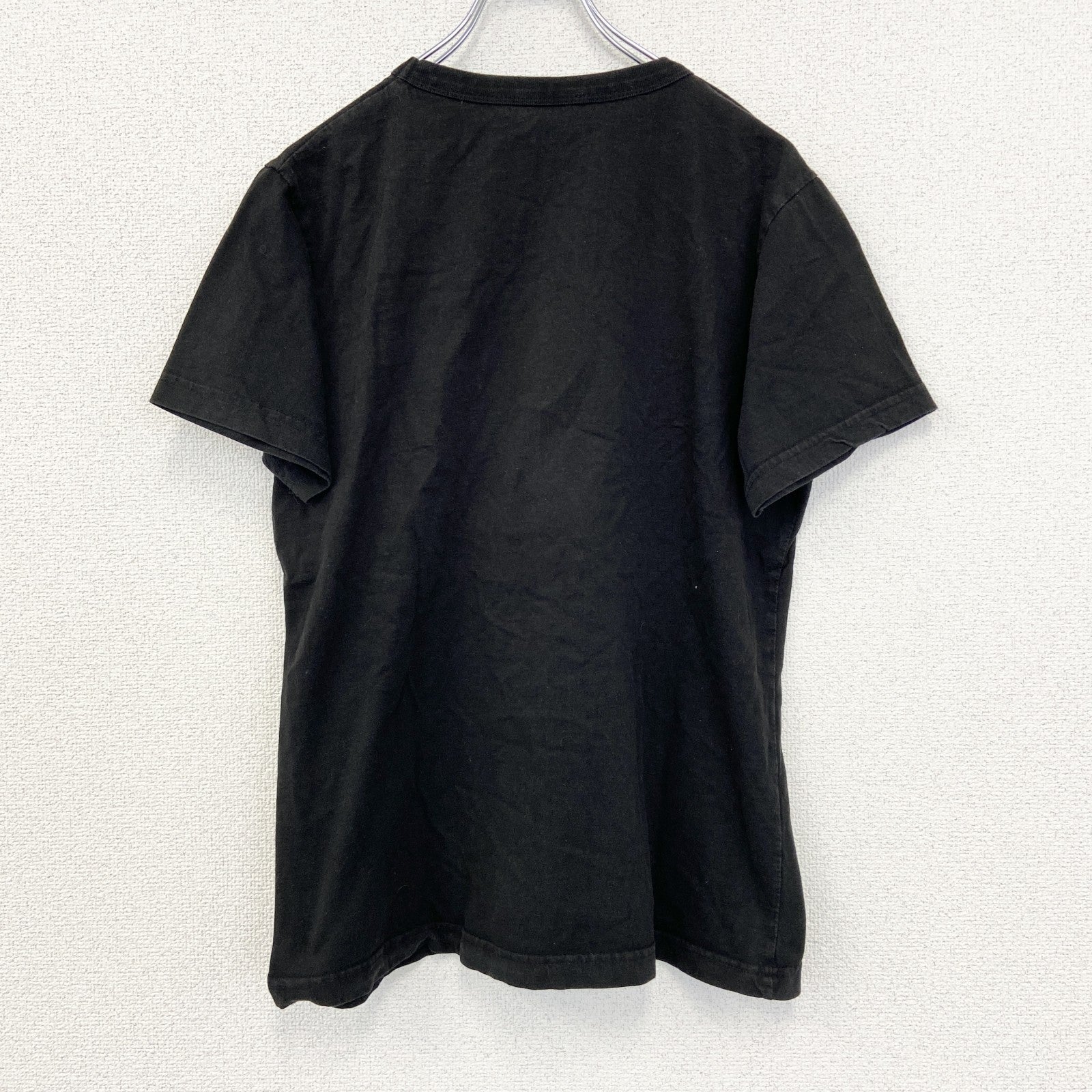 B&C　半袖プリントアニマルTシャツ　PFER TIG　馬　英字プリント　黒　XXLサイズ