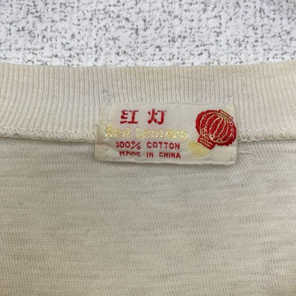 古着 used　　半袖プリントTシャツ　バックプリント　車　カー　シングルステッチ　90s　レトロ　アイボリー　Mサイズ