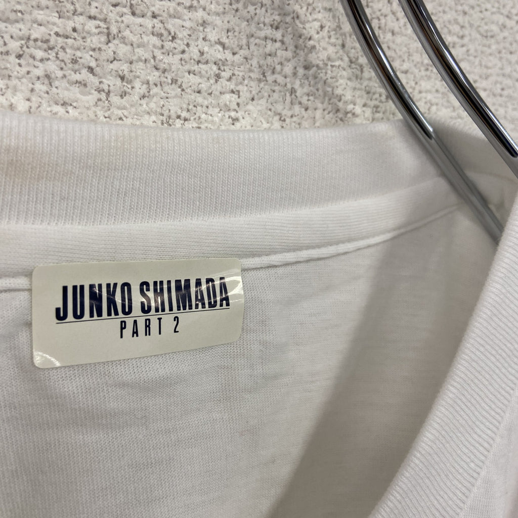 JYUNKO SHIMADA　ジュンコ シマダ　半袖プリントTシャツ　シングルステッチ　白　ホワイト