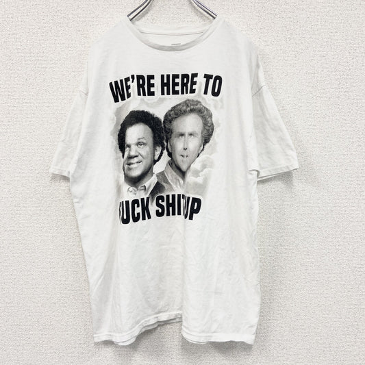 CHANGES　STEP BROTHERS　半袖プリントTシャツ　白　ホワイト　XLサイズ
