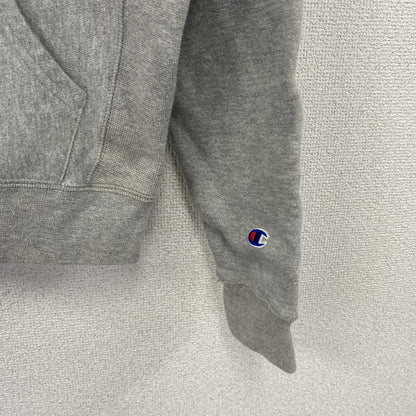 Champion　チャンピオン　リバースウィーブ　スウェットパーカー/フーディー　刺繡ロゴ　霜降りグレー　XSサイズ