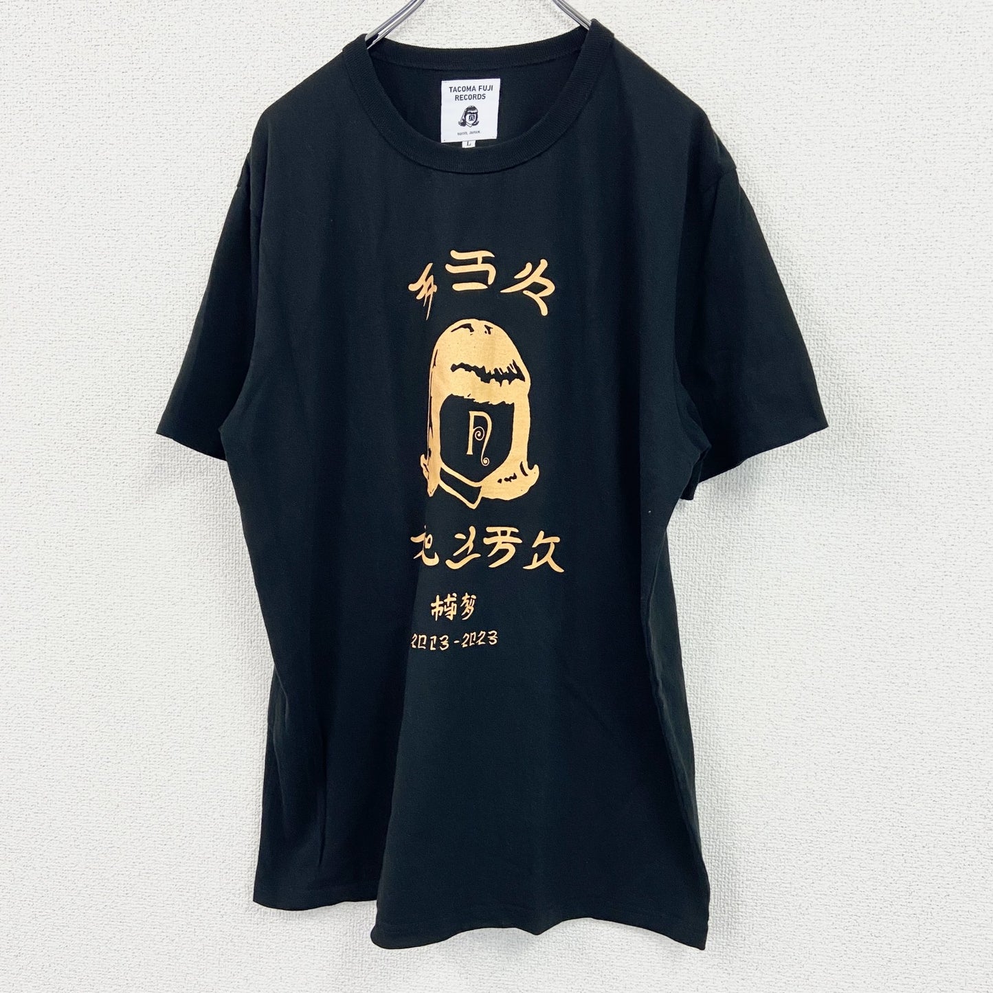 TACOMA FUJI RECORDS　半袖プリントTシャツ　黒　ブラック　Lサイズ