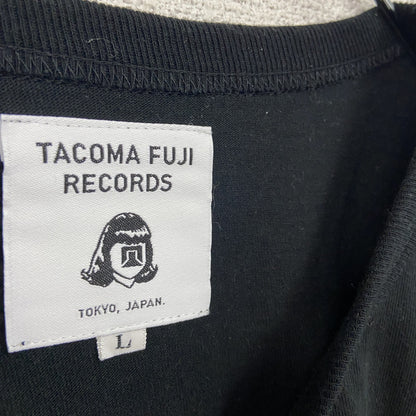 TACOMA FUJI RECORDS　半袖プリントTシャツ　黒　ブラック　Lサイズ