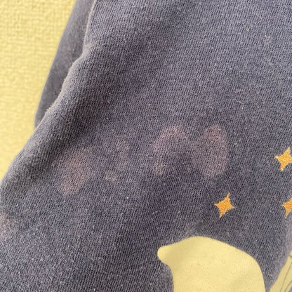 古着 used　Disney　ディズニー　半袖プリントTシャツ　美女と野獣　ポット夫人　キャラクター　ネイビー　Mサイズ