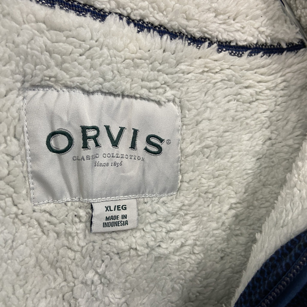 ORVIS　オービス　フリースジャケット/ボアジャケット　ハーフジップ　紺　ネイビー　XLサイズ