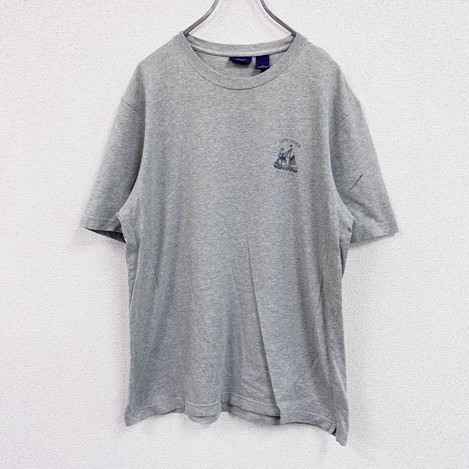 Brooks Brothers 346　ブルックスブラザーズ　半袖プリントTシャツ　グレー　Mサイズ