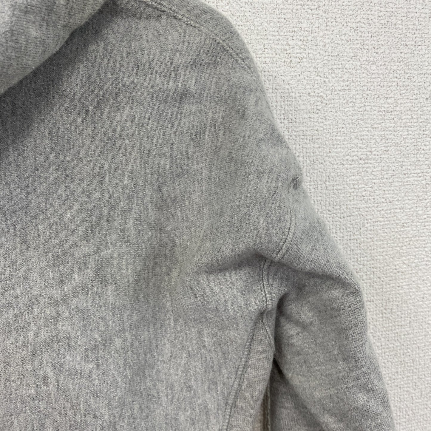 Champion　チャンピオン　リバースウィーブ　スウェットパーカー/フーディー　刺繡ロゴ　霜降りグレー　XSサイズ
