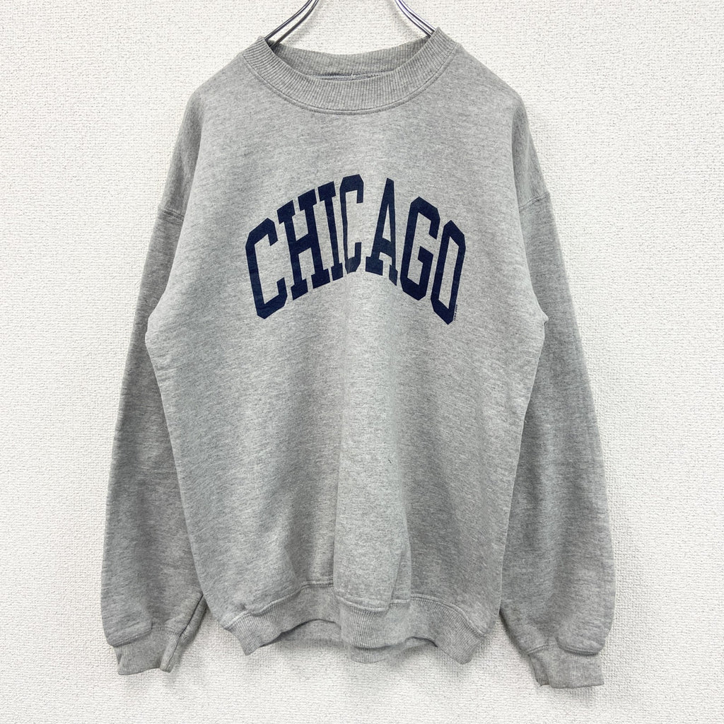 GILDAN　ギルダン　CHICAGO　スウェット/トレーナー　カレッジスウェット　グレー　灰色　グレー　Mサイズ