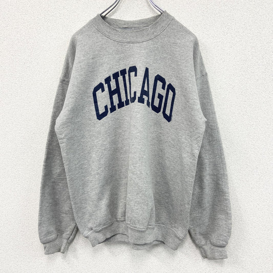 GILDAN　ギルダン　CHICAGO　スウェット/トレーナー　カレッジスウェット　グレー　灰色　グレー　Mサイズ