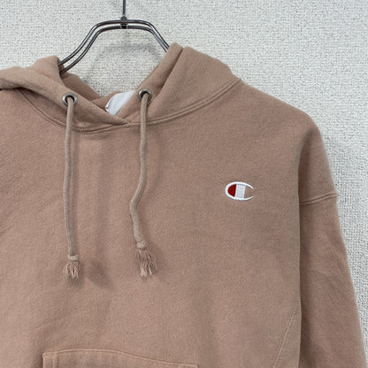Champion　チャンピオン　リバースウィーブ　スウェットパーカー/フーディー　ヘビーウエイト　刺繍ロゴ　ピンク　Sサイズ