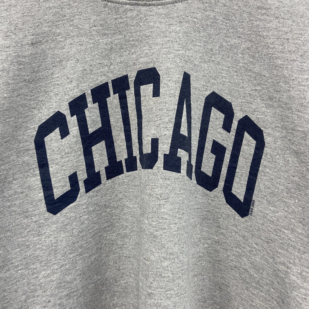 GILDAN　ギルダン　CHICAGO　スウェット/トレーナー　カレッジスウェット　グレー　灰色　グレー　Mサイズ