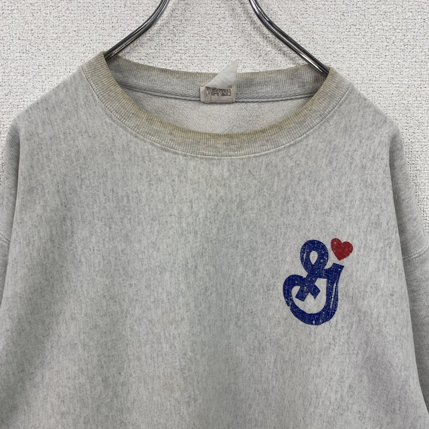 Champion　チャンピオン　リバースウィーブ　スウェット/トレーナー　単色タグ　復刻　霜降りグレー　XLサイズ