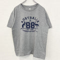古着 used　HOXLEY AUSTRARIA　半袖プリントTシャツ　カンガルー　カジュアル　クルーネック　グレー　Mサイズ