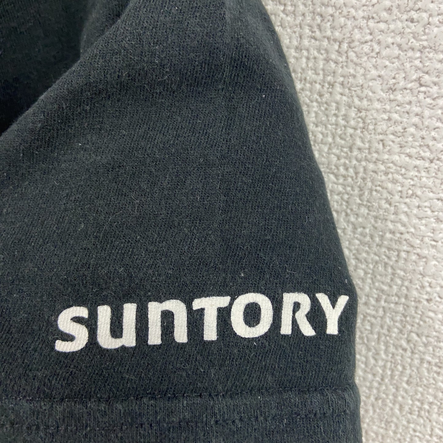 半袖企業プリントTシャツ　SUNTORY　PEPSI　ペプシコーラ　黒　ブラック