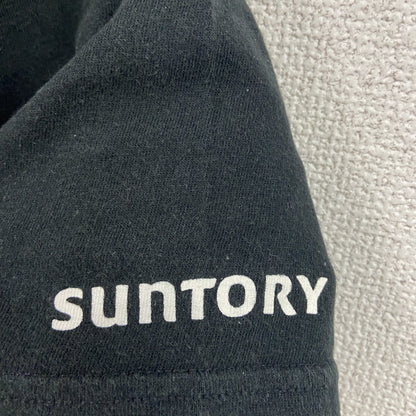 半袖企業プリントTシャツ　SUNTORY　PEPSI　ペプシコーラ　黒　ブラック